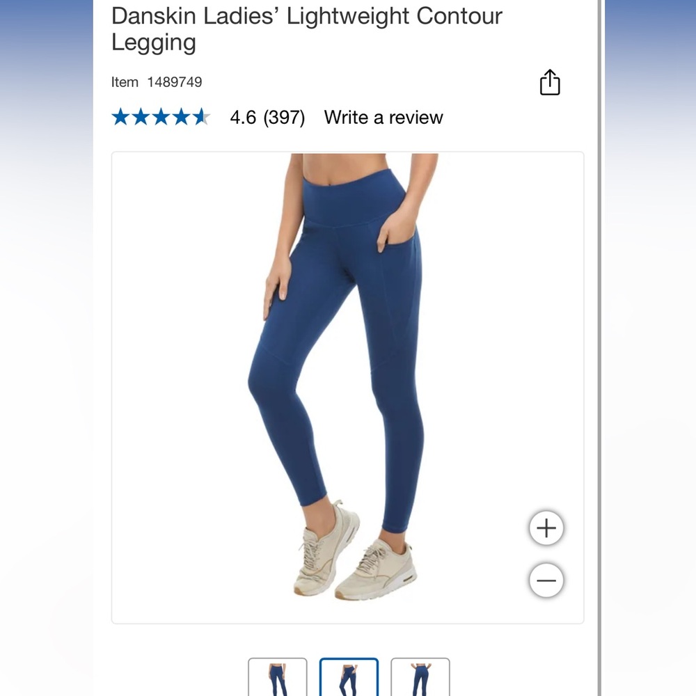 Danskin Slate Blue Leggings - Picture 4 of 4